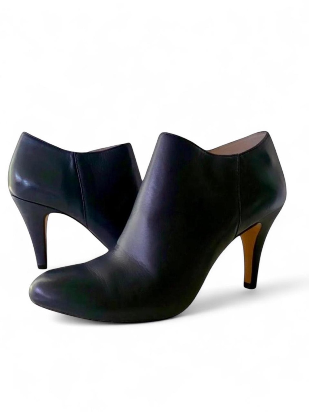 Vince Camuto Black Leather Ankle Booties